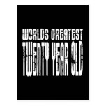 20th Birthdays Worlds Greatest Twenty Year Old Postcards