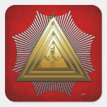 20th Degree: Master of the Symbolic Lodge Square Sticker