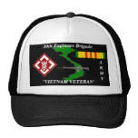 20th Engineers Brigade Vietnam Veteran Ball Caps Mesh Hats