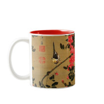 21. 薔薇小禽図, 若冲 Roses & Small Bird, Jakuchū Mug