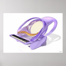 #21-01: Octopus Piano. Poster