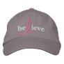 ($21.95) Believe Breast Cancer Ribbon Hat