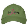 ($21.95) Believe Breast Cancer Ribbon Hat