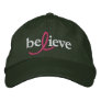 ($21.95) Believe Breast Cancer Ribbon Hat