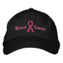 ($21.95) Breast Cancer Ribbon Hat Embroidered Hats
