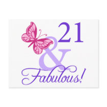 21 And Fabulous Birthday Postcards