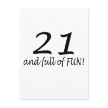 21 And Full Of Fun (Blk)