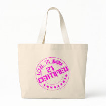 21 Birthday Item Certified Now 21-pink Tote Bag