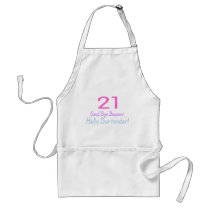 21 Good Bye Bouncer Hello Bartender (Colour) Apron