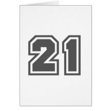21 GREETING CARD