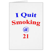 21 I Quit Smoking Cards