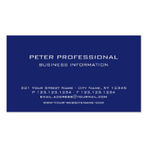 21 Modern Professional Business Card ultramarine