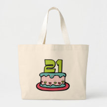 21 Year Old Birthday Cake Bag