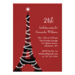 21ème Invitation de scintillement de Tour Eiffel d