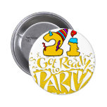 21st Birthday Button