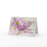 21st Birthday card with daisies