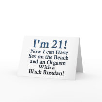 21st Birthday Gifts Card