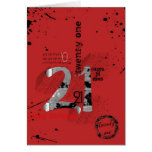 21st birthday greeting card
