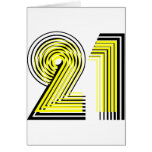 21st Birthday Greeting Card