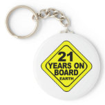 21st Birthday Key Chains