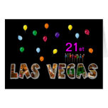 21st Birthday Las Vegas Card