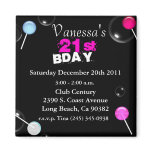 21st Birthday Magnet Invite