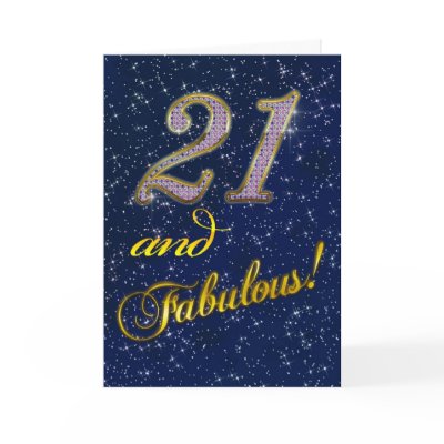 21st Birthday party Invitation Greeting Card by Eggznbeenz