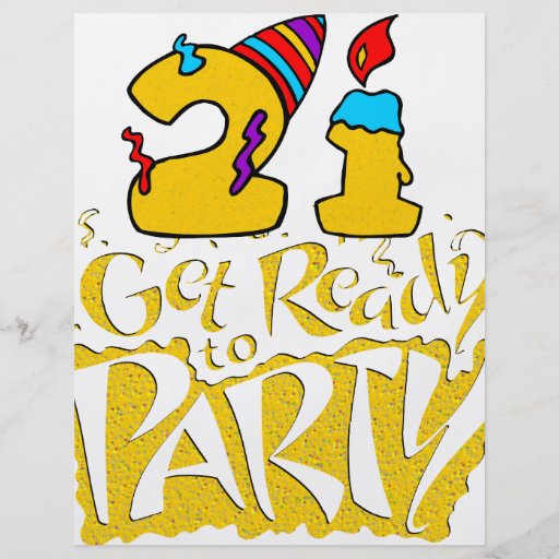 21st Birthday Personalized Flyer