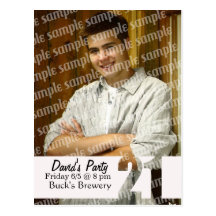 21st Birthday photo card Postcards