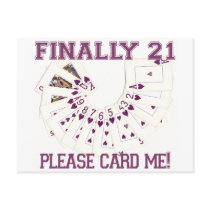21st Birthday Post Card