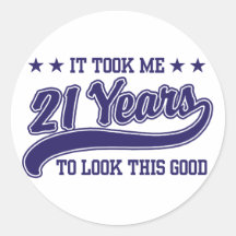 21st Birthday Sticker