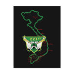 221st AVIATION COMPANY, VIETNAM MAP Postcard