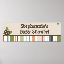 22.5"x7.5" Personalized Banner Laguna Beach Turtle Print