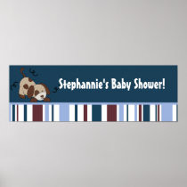 22.5"x7.5" Personalized Banner Lil League Puppy Poster