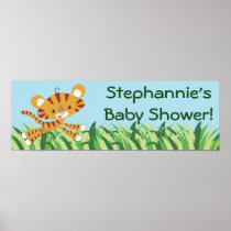 22.5"x7.5" Personalized Banner Rain-forest Jungle Print