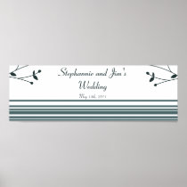 22.5"x7.5" Personalized Banner Twilight Twigs Posters