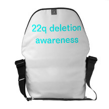 22q deletion awareness commuter bags