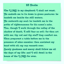 23 Psalm posters