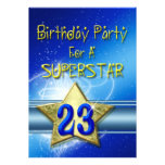 23ème Invitation de fête d'anniversaire pour un Su