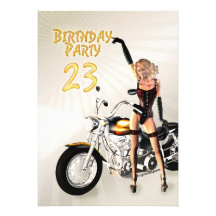 23rd Birthday party Invitation