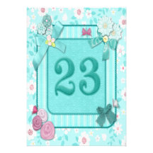 23rd birthday party invitation