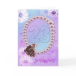 23rd Birthday party Invitation Greeting Cards