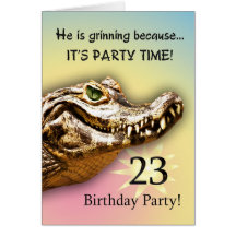 23rd Birthday Party Invitation Card
