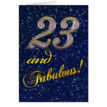 23rd Birthday party Invitation Cards