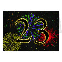 23rd Birthday Party Invitation Greeting Cards