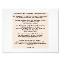 23rd Psalm Photographic Print