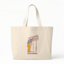 241543903 head freezer humourous tshirt canvas bag