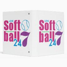 24/7 Softball Binders