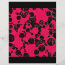 257__pink-urban-paper HOT PINK BLACK URBAN PAPER Personalized Flyer