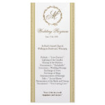 25 4x9 Wedding Program Sandy Beach Rack Card Template